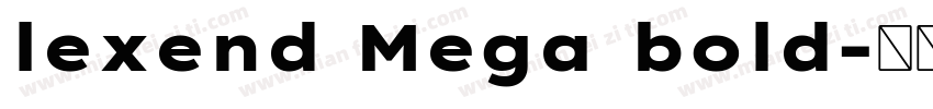 lexend Mega bold字体转换